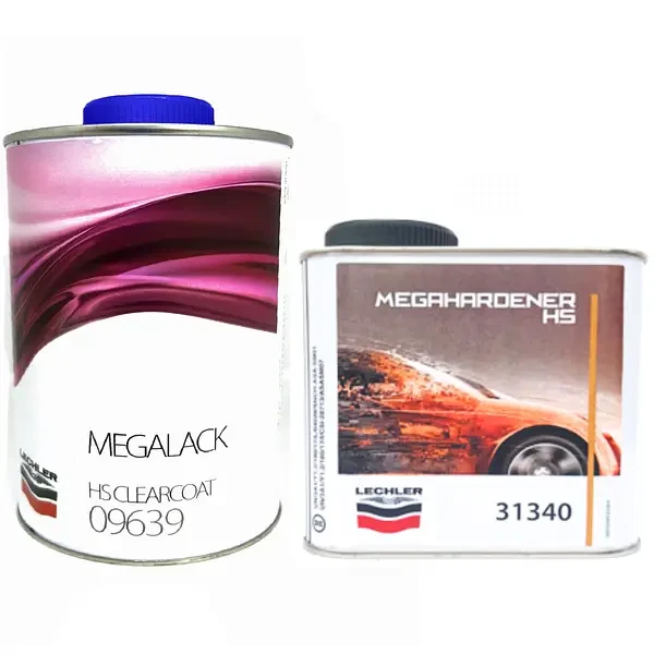 Лак акриловий Lechler Megalack HS Clearcoat / Затверджувач високої твердості Lechler Megahardener HS