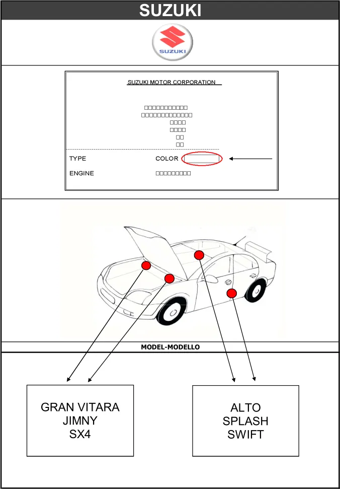 vin код Suzuki