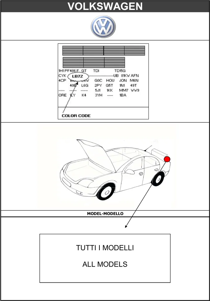 vin код Volkswagen