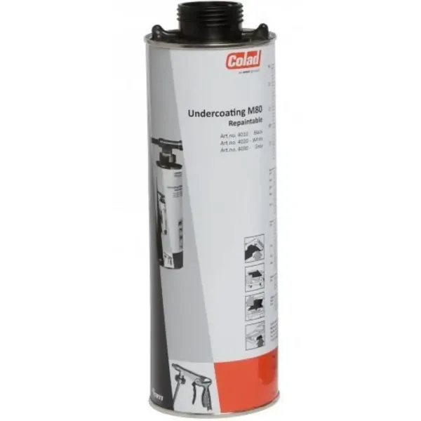 Антигравійне покриття, що фарбується Colad Undercoating M80 Repaintable, білий 1л