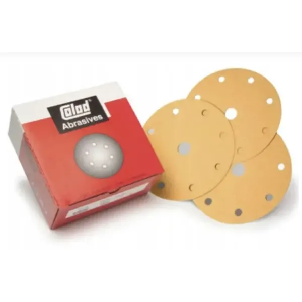 Абразивні диски на липучці Colad Sanding Discs Premium P240 (ø150мм, 9 отв, 50шт)