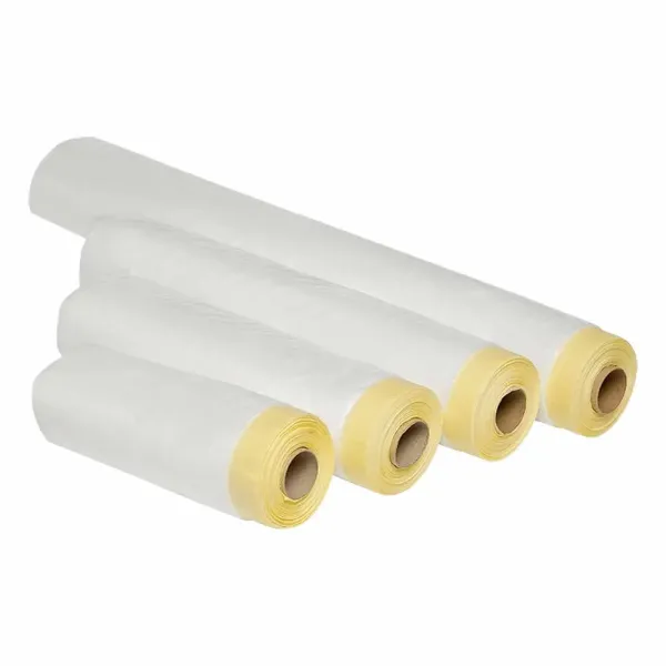 Маскувальна плівка зі скотчем для автофарбування Colad Plastic Film (34см х 25м)
