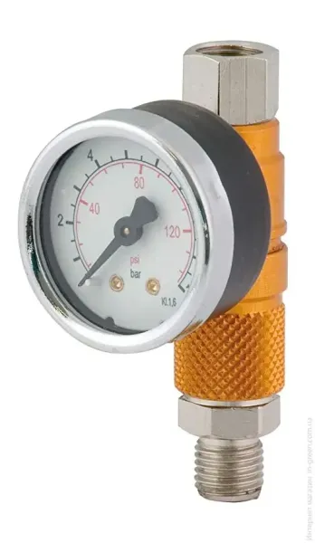 Редуктор-регулятор з манометром RP/1 REGOLATORE PORTATA ARIA AIR FLOW REGULATOR