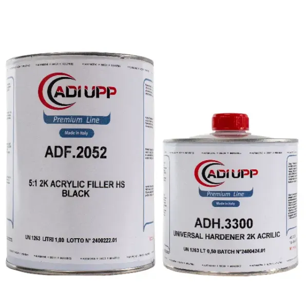 ADI UPP Автомобільний Грунт Чорний 2K 5+1 ACRYLIC FILLER HS (комплект 1л + 0,2л) Затверджувач 2К