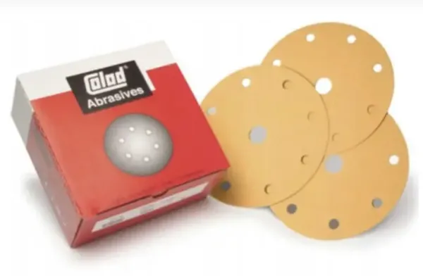 Абразивні диски на липучці Colad Sanding Discs Premium P320 (ø150мм, 9 отв, 50шт)