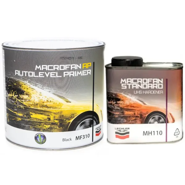 Грунт-наповнювач Lechler Macrofan AP Autolevel Primer чорний / Затверджувач стандартний Lechler Macrofan Standard UHS Hardener