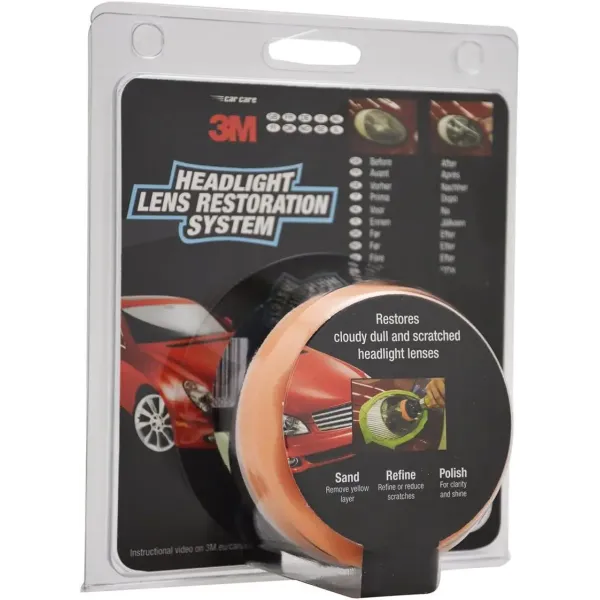 Набір для полірування фар автомобіля 3M Headlight Lens Resroration System