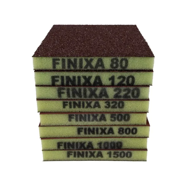 Абразивна двостороння губка Finixa Sharp Foam Pad (Р220, уп. 24 шт.)