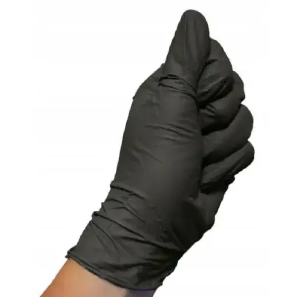 Рукавички нітрилові Colad Disposable Nitrile Gloves (M) Чорні