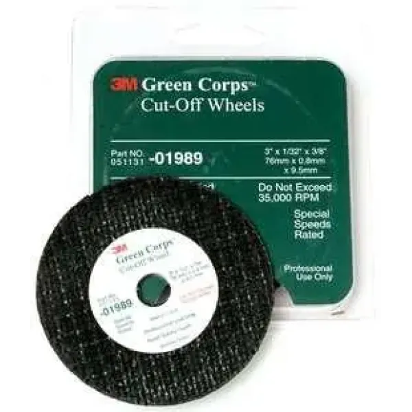 Відрізний круг 3M Green Corps Cut-Off Wheel 01989 (76х9.5х0.8мм)