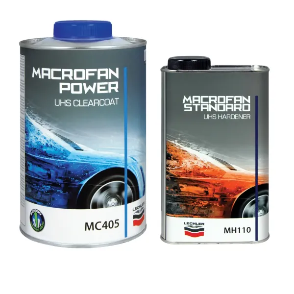 Швидкосохнучий лак Lechler Macrofan Power UHS Clearcoat / Затверджувач стандартний Lechler Macrofan Standard UHS Hardener