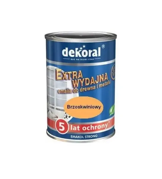 Емаль для металу та дерева Dekoral Emakol Strong персиковий 0.9л